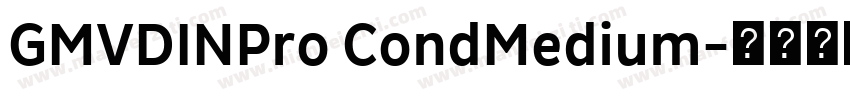 GMVDINPro CondMedium字体转换